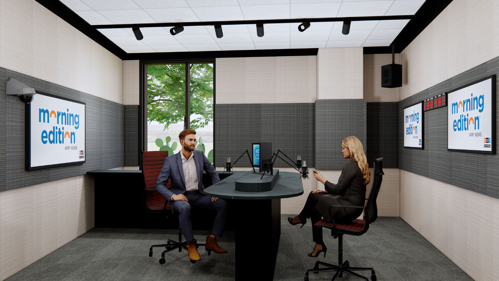 NPR 89.1 Master Control Room